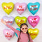 LE GROUPE BLC INTL INC Balloons Valentine's Day Candy Hearts Balloon Bouquet, Helium Inflation not Included, 6 Count 026635368384