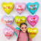 LE GROUPE BLC INTL INC Balloons Valentine's Day Candy Hearts Balloon Bouquet, Helium Inflation not Included, 6 Count 026635368384