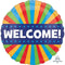LE GROUPE BLC INTL INC Balloons Welcome Round Foil Balloon, 18 Inches, 1 Count 026635399425