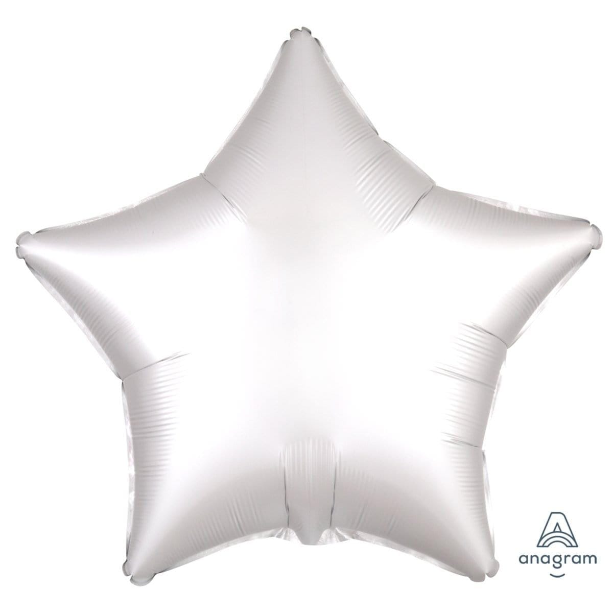 Buy Balloons White Star Shape Foil Balloon, 18 Inches sold at Party Expert