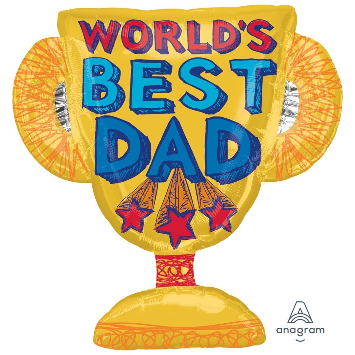 Buy Balloons World’s Best Dad Supershape Balloon sold at Party Expert