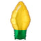 LE GROUPE BLC INTL INC Balloons Yellow Christmas Light Supershape Balloon, 22 Inches 026635420457