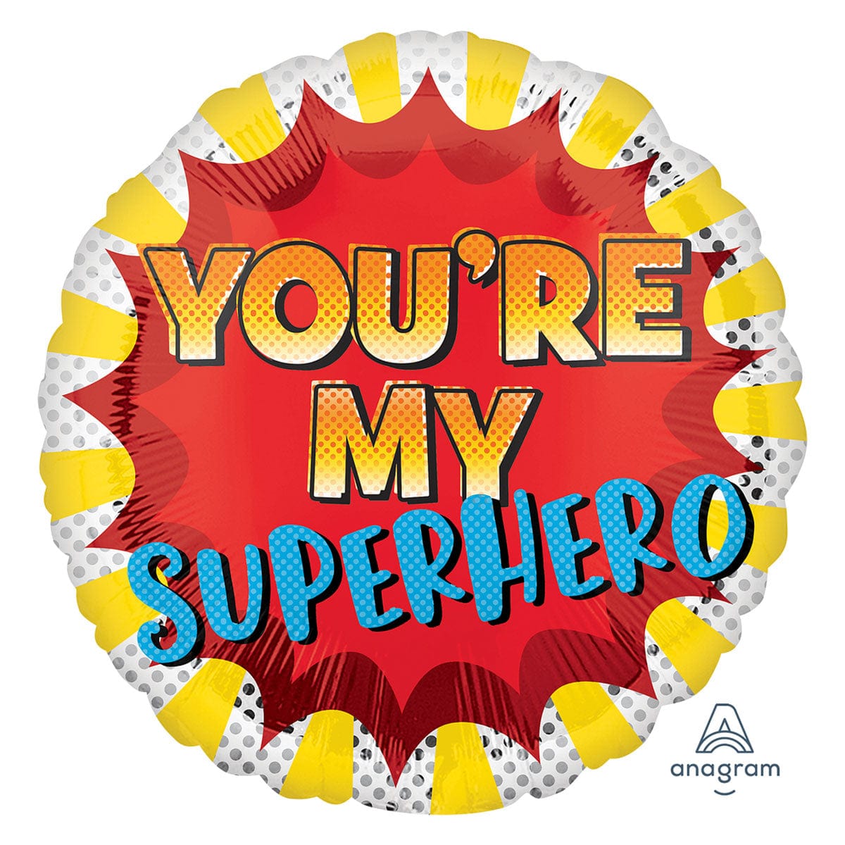 LE GROUPE BLC INTL INC Balloons "You're My Superhero" Foil Balloon, 18 in