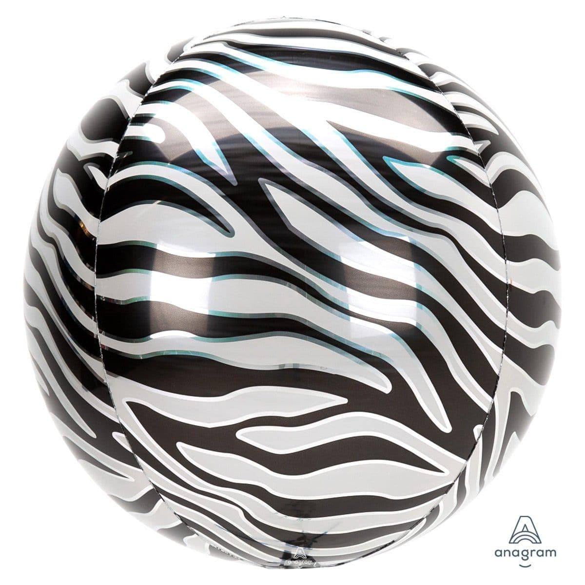 Buy Balloons Zebra Print Orbz Balloon sold at Party Expert