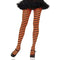 Buy Costume Accessories Black & orange striped nylon tights for women sold at Party Expert