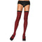 Buy Costume Accessories Black & red striped nylon thigh high socks for women sold at Party Expert