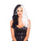 Buy Costume Accessories Black & white two-tone long wavy wig for women sold at Party Expert