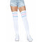 LEG AVENUE/SKU DISTRIBUTORS INC Costume Accessories White Athletic Thigh-High Hosiery for Adults 714718560311