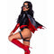 LEG AVENUE/SKU DISTRIBUTORS INC Costumes Bat Woman Sexy Costume for Adults, Black and Red Bodysuit