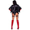LEG AVENUE/SKU DISTRIBUTORS INC Costumes Bat Woman Sexy Costume for Adults, Black and Red Bodysuit