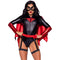 LEG AVENUE/SKU DISTRIBUTORS INC Costumes Bat Woman Sexy Costume for Adults, Black and Red Bodysuit