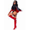 LEG AVENUE/SKU DISTRIBUTORS INC Costumes Bat Woman Sexy Costume for Adults, Black and Red Bodysuit
