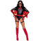 LEG AVENUE/SKU DISTRIBUTORS INC Costumes Bat Woman Sexy Costume for Adults, Black and Red Bodysuit