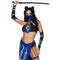 LEG AVENUE/SKU DISTRIBUTORS INC Costumes Blue Ninja Sexy Costume for Adults, Blue and black Crop Top