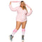 LEG AVENUE/SKU DISTRIBUTORS INC Costumes Cuddle Bunny Plus Size Costume for Adults, Pink Romper