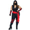 LEG AVENUE/SKU DISTRIBUTORS INC Costumes Deadly Ninja Plus Size Costume for Adults, Black and Red Jumpsuit