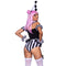 LEG AVENUE/SKU DISTRIBUTORS INC Costumes French Clown Sexy Costume for Adults, Black and White Bodysuit