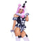 LEG AVENUE/SKU DISTRIBUTORS INC Costumes French Clown Sexy Costume for Adults, Black and White Bodysuit
