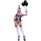 LEG AVENUE/SKU DISTRIBUTORS INC Costumes French Clown Sexy Costume for Adults, Black and White Bodysuit