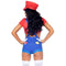 LEG AVENUE/SKU DISTRIBUTORS INC Costumes Gamer Babe Sexy Costume for Adults, Red Crop Top and Blue Short