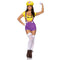 LEG AVENUE/SKU DISTRIBUTORS INC Costumes Gamer Villain Sexy Costume for Adults, Yellow Crop Top and Purple Short
