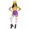 LEG AVENUE/SKU DISTRIBUTORS INC Costumes Gamer Villain Sexy Costume for Adults, Yellow Crop Top and Purple Short