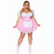 LEG AVENUE/SKU DISTRIBUTORS INC Costumes Gingham Costume for Plus Size Adults, pink Dress with Apron