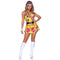 LEG AVENUE/SKU DISTRIBUTORS INC Costumes Mod Chick Sexy Costume for Adults, Flowers Dress