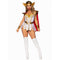 LEG AVENUE/SKU DISTRIBUTORS INC Costumes Power Princess Sexy Costume for Adults, White and Red Bodysuit
