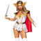 LEG AVENUE/SKU DISTRIBUTORS INC Costumes Power Princess Sexy Costume for Adults, White and Red Bodysuit