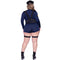LEG AVENUE/SKU DISTRIBUTORS INC Costumes Sexy Cop Plus Size Costume for Adults, Blue Romper