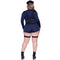 LEG AVENUE/SKU DISTRIBUTORS INC Costumes Sexy Cop Plus Size Costume for Adults, Blue Romper