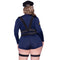 LEG AVENUE/SKU DISTRIBUTORS INC Costumes Sexy Cop Plus Size Costume for Adults, Blue Romper
