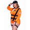 LEG AVENUE/SKU DISTRIBUTORS INC Costumes Space Command Sexy Plus Size Costume for Adults, Orange Romper