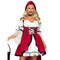 LEG AVENUE/SKU DISTRIBUTORS INC Costumes Storybook Red Riding Hood Costume for Adults, Red and White Dress