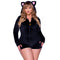 LEG AVENUE/SKU DISTRIBUTORS INC Costumes Ultra Soft Black Cat Sexy Plus Size Costume for Adults, Black Romper