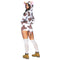 LEG AVENUE/SKU DISTRIBUTORS INC Costumes Ultra Soft Cow Sexy Costume for Adults, Brown and White Romper