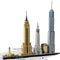 LEGO JOUET K.I.D. INC Toys & Games LEGO Architecture New York City, 21028, Ages 12+, 598 Pieces 673419247167