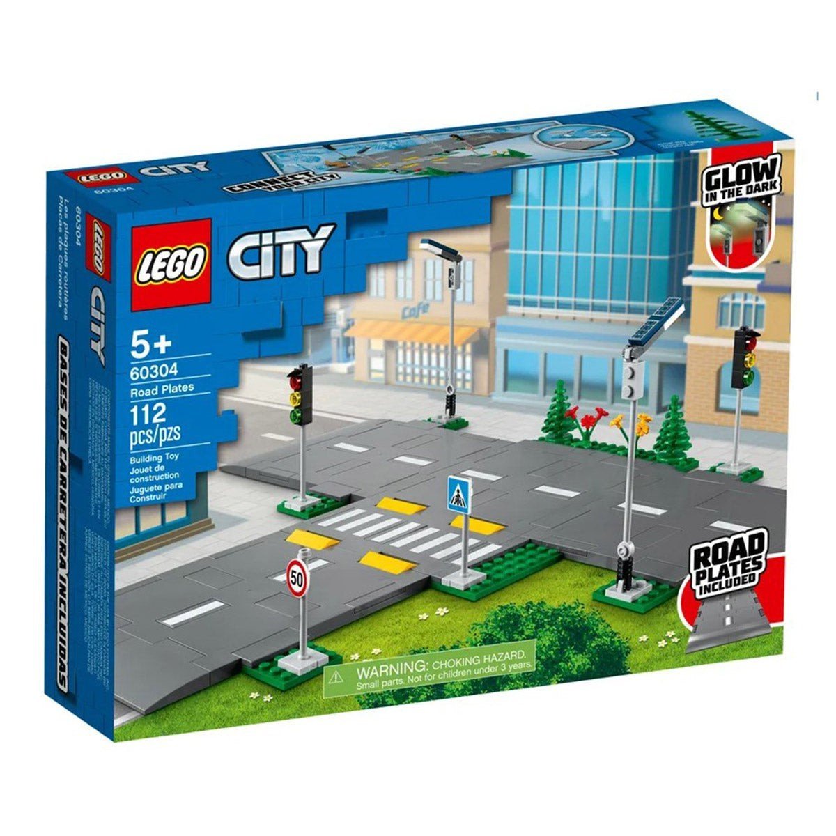 LEGO JOUET K.I.D. INC Toys & Games LEGO City Town Road Plates, 60304, Ages 5+, 112 Pieces 673419339155