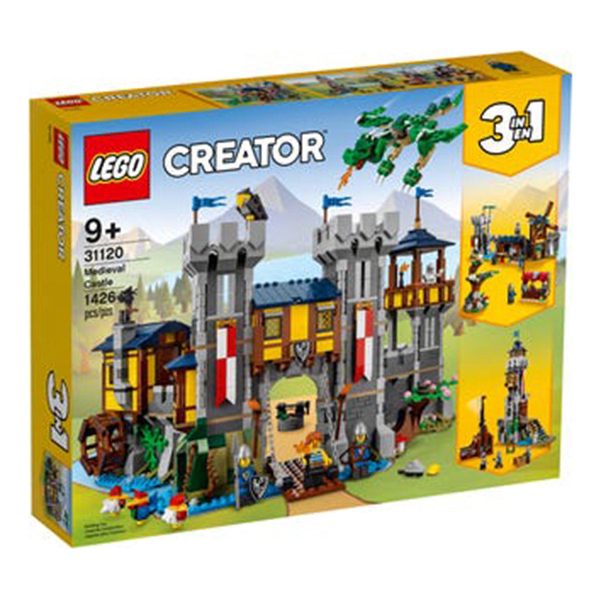 LEGO JOUET K.I.D. INC Toys & Games LEGO Creator 3-in-1 Medieval Castle, 31120, Ages 9+, 1426 Pieces 673419341172
