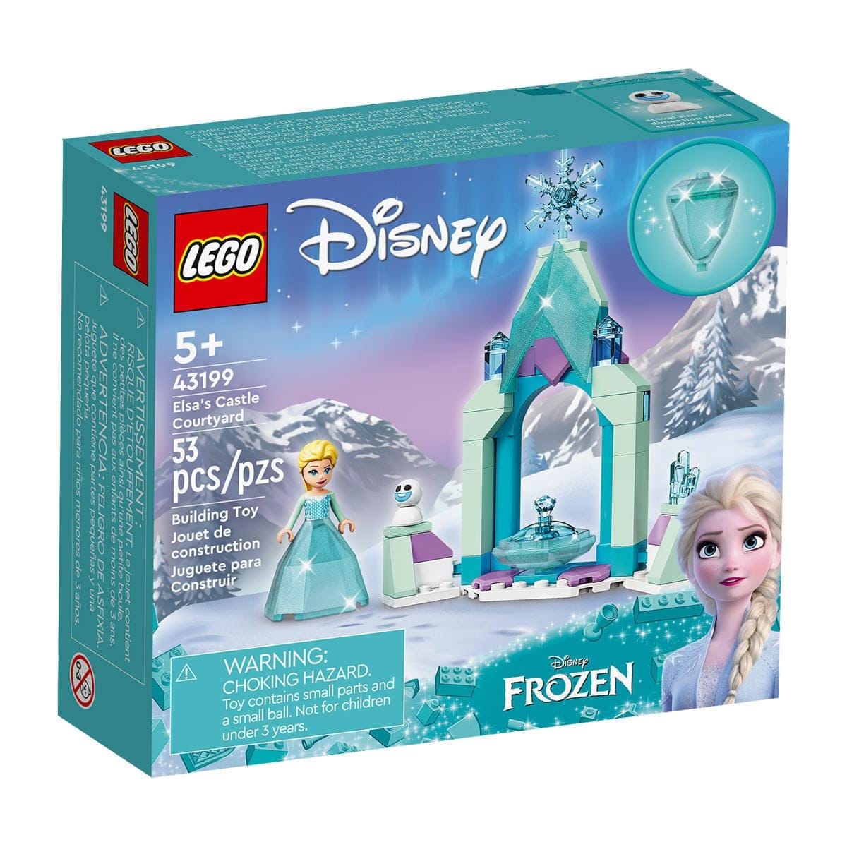 LEGO JOUET K.I.D. INC Toys & Games LEGO Disney Elsa's Castle Courtyard 43199, Ages 5+