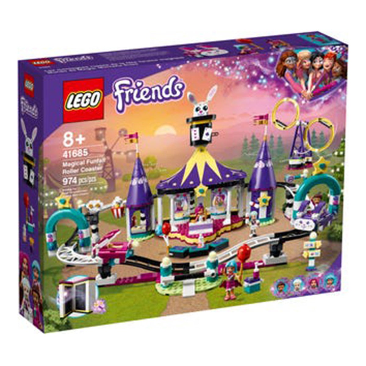 LEGO JOUET K.I.D. INC Toys & Games LEGO Friends Magical Funfair Roller Coaster, 41685, Ages 8+, 974 Pieces 673419342025