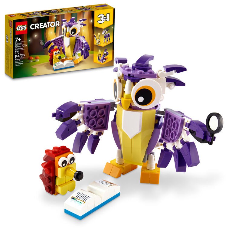 LEGO Toys & Games LEGO Creator 3-in-1 Fantasy Forest Creatures, 31125, Ages 7+, 175 Pieces 673419352062