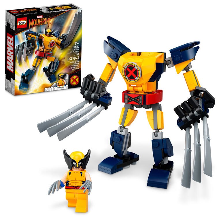 LEGO Toys & Games LEGO Marvel Wolverine Mech Armor, 76202, Ages 7+, 141 Pieces 673419355919