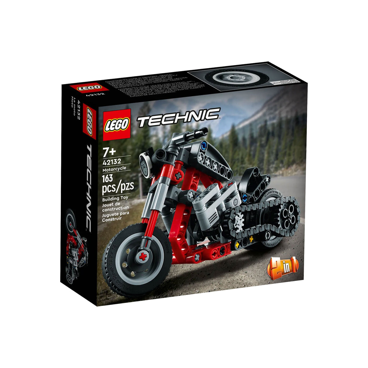 LEGO Toys & Games LEGO Technic Motorcycle, 42132, Ages 7+, 163 Pieces