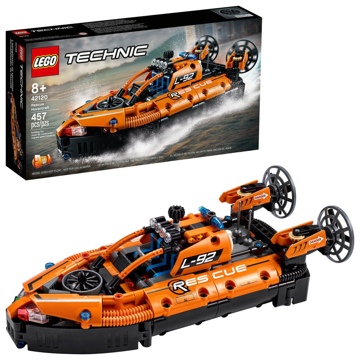 LEGO Toys & Games LEGO Technic Rescue Hovercraft, 42120, Ages 8+, 457 Pieces 673419337304