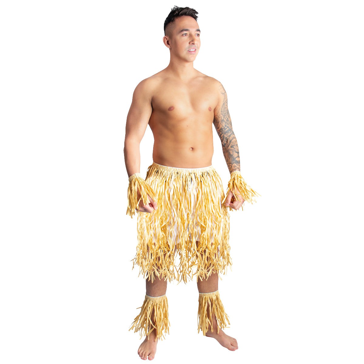 LIANGSHAN DAJIN GIFTS & TOYS CO LTD Theme Party Hawaiian Zulu Set for adults, 5 Count 810077654330