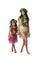LIANGSHAN DAJIN GIFTS & TOYS CO LTD Theme Party Honolulu Flower Lei Necklace with Leaves, Fuchsia 810077653203