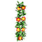 LIANGSHAN DAJIN GIFTS & TOYS CO LTD Theme Party Honolulu Flower Lei Necklace with Leaves, Red and Yellow