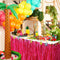 LIANGSHAN DAJIN GIFTS & TOYS CO LTD Theme Party Pink Hula Grass Table Skirt, 30 x 79 in 810077654354